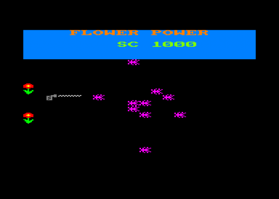 Flower Power Screenshot 1 (Amstrad CPC464)