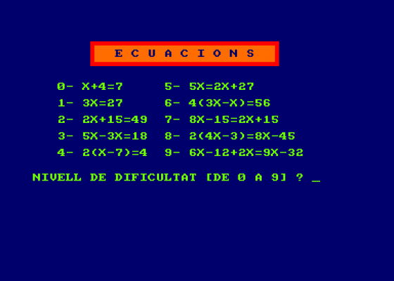 Ecuaciones De Primer Grado de 12 a 14 anos