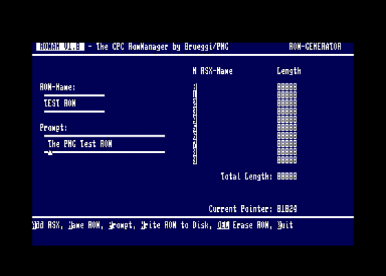 Roman v1.0 - The CPC RomManager