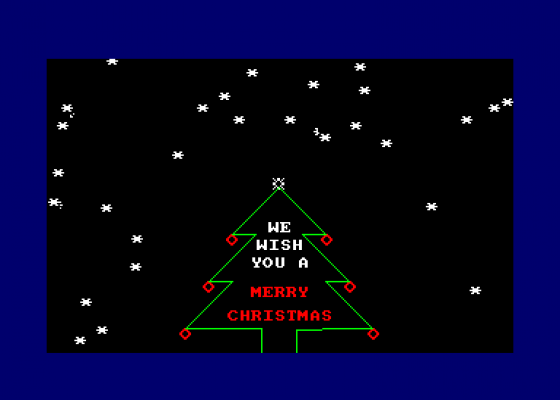 Christmas Card Screenshot 1 (Amstrad CPC464)