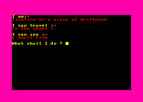 Shipwrecked Screenshot 1 (Amstrad CPC464)