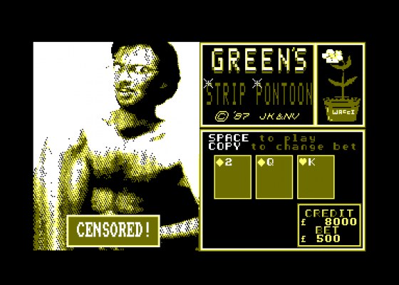 Green's Strip Pontoon Screenshot 5 (Amstrad CPC464)