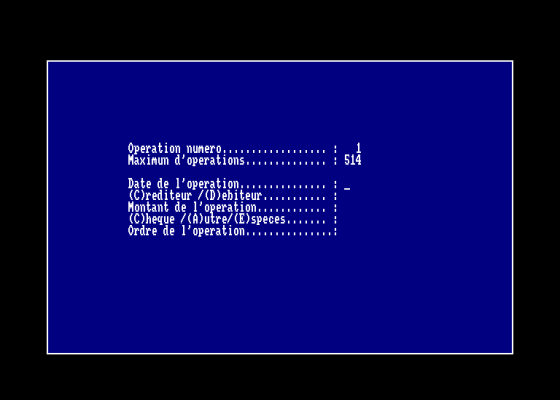 Bank Screenshot 1 (Amstrad CPC464)