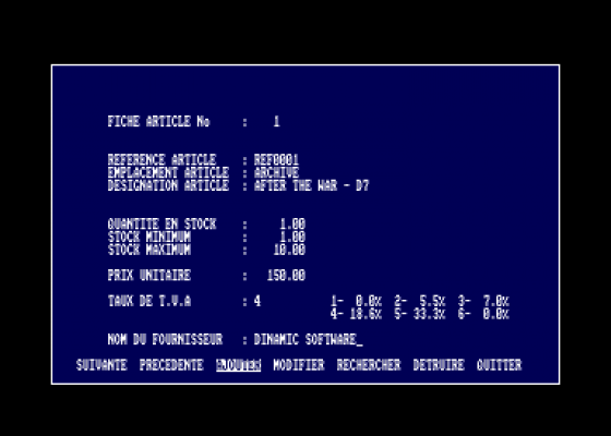 Stock Screenshot 1 (Amstrad CPC464)