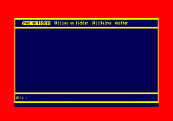 Easy File Screenshot 1 (Amstrad CPC464)