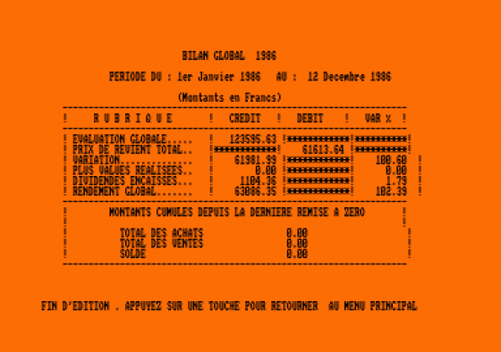 La Corbeille Screenshot 5 (Amstrad CPC464)