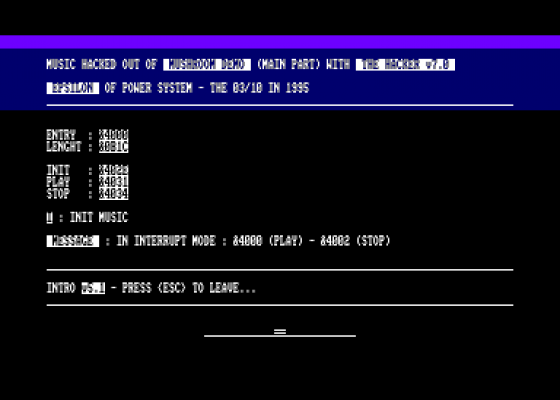 Soundtrakker CPC Volume 3 Screenshot 5 (Amstrad CPC464)