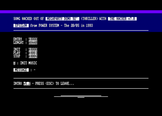 Soundtrakker CPC Volume 4 Screenshot 5 (Amstrad CPC464)