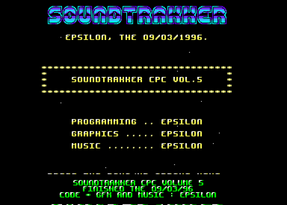 Soundtrakker CPC Volume 5