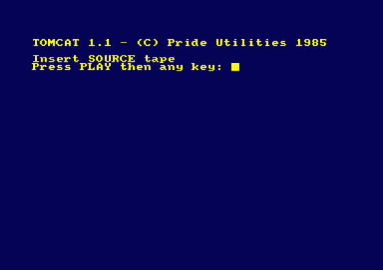 Tomcat 1 1 Screenshot 1 (Amstrad CPC464)