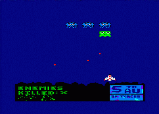 Invade Space Screenshot 6 (Amstrad CPC464/664)