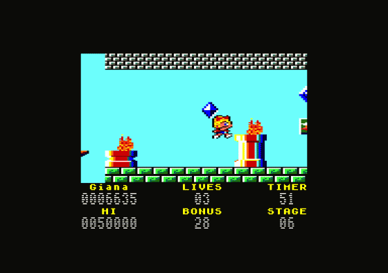 The Great Giana Sisters Screenshot 5 (Amstrad CPC464)