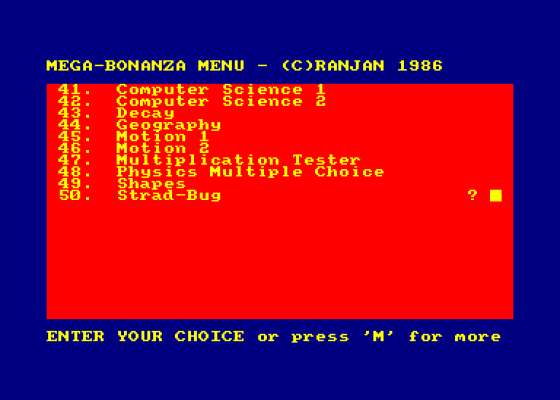 Mega Bonanza Screenshot 5 (Amstrad CPC464)