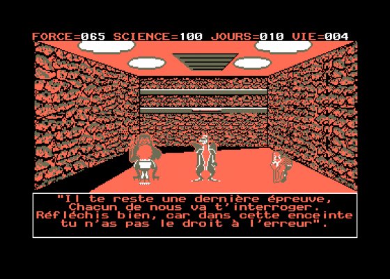 Le Labyrinthe De Lexicos Screenshot 5 (Amstrad CPC464)