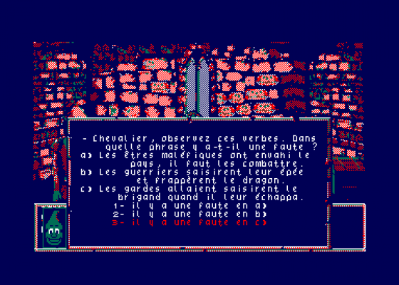 Le Labyrinthe D'Errare - College 11/14 ans Screenshot 5 (Amstrad CPC464)