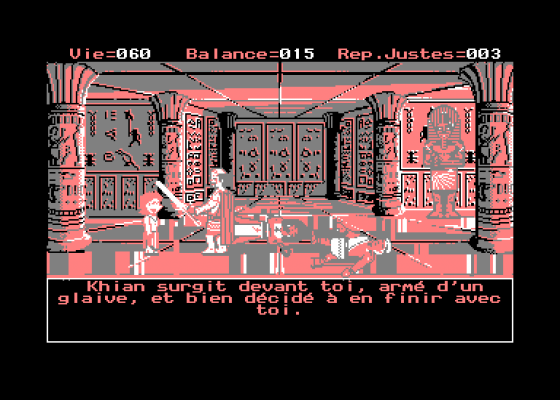 Le Labyrinthe Des Pharaons Screenshot 5 (Amstrad CPC464)