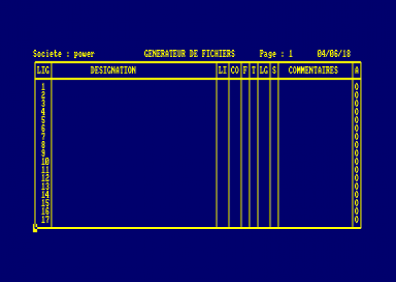 Generateur De Fichiers TIBUS I
