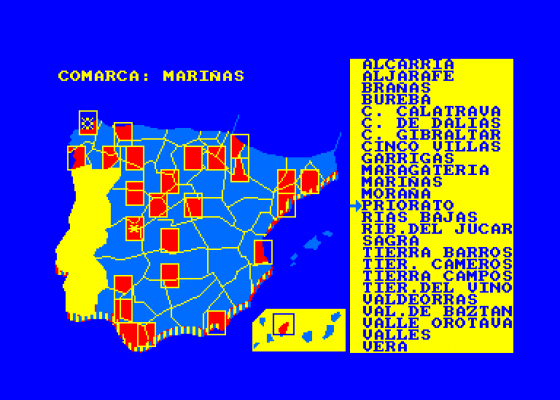 Geografia De Espana Screenshot 5 (Amstrad CPC464)