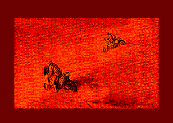 Digital Demo 10 - Paris Tripoli Dakar Screenshot 5 (Amstrad CPC464)