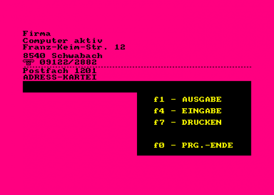 Soft-Box 11-86 Screenshot 5 (Amstrad CPC464)