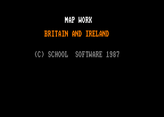 Map Work - Britain And Ireland