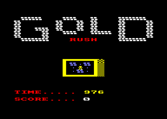 Gold Rush Screenshot 1 (Amstrad CPC464)