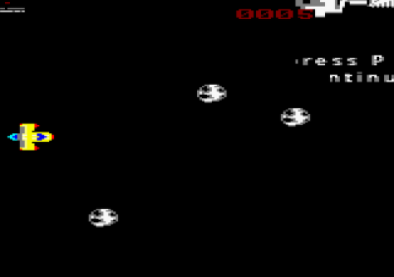 Asteroid Strike Screenshot 5 (Amstrad CPC464/664/6128)