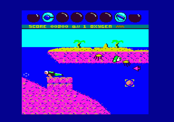 Scuba Kidz Screenshot 7 (Amstrad CPC464)