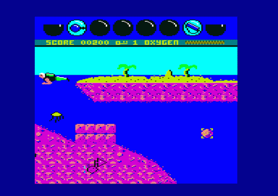 Scuba Kidz Screenshot 8 (Amstrad CPC464)