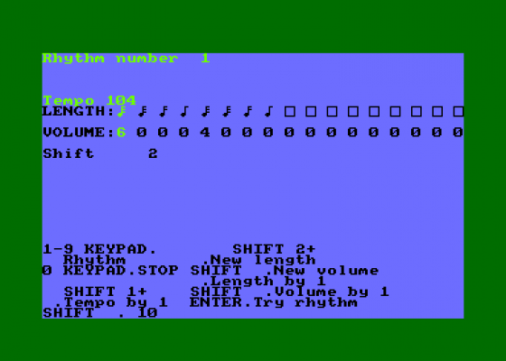 Music Processor Screenshot 5 (Amstrad CPC464)