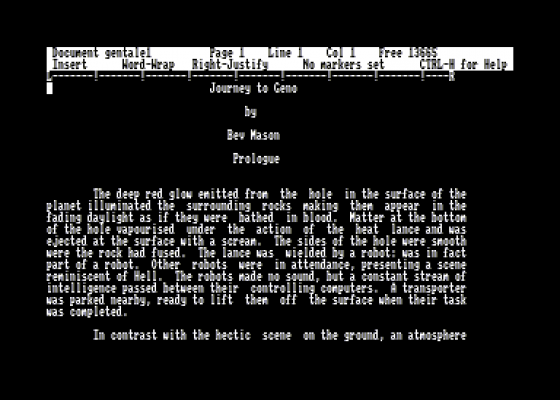 Journey To Geno Screenshot 5 (Amstrad CPC464)