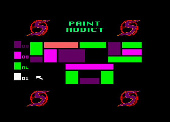 Paint Addict Screenshot 5 (Amstrad CPC464)