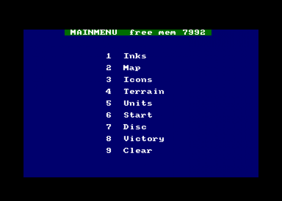 General Military Simulator v1.1 Screenshot 5 (Amstrad CPC464)