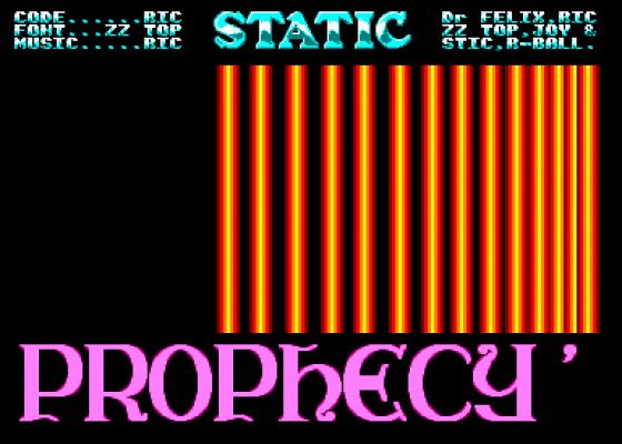 Prophecy Advert Screenshot 1 (Amstrad CPC464)