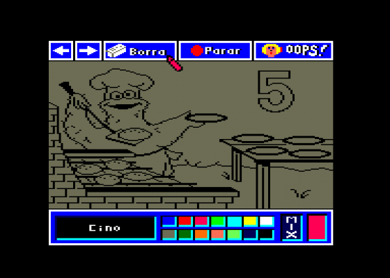 The Barrio Sesamo Crayon - Vamos a Contar Screenshot 5 (Amstrad CPC464)