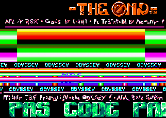 Odyssey Screenshot 5 (Amstrad CPC464)