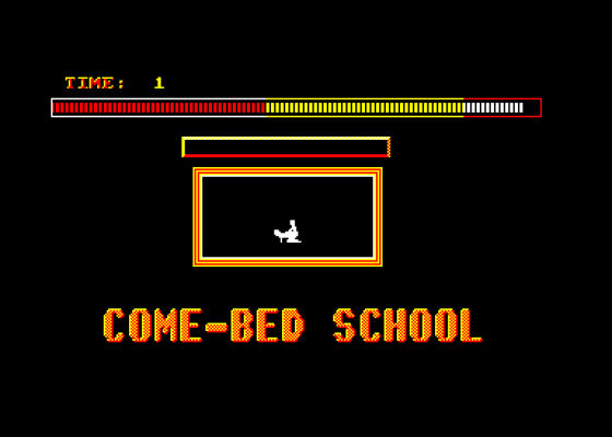 Come-Bed School Screenshot 1 (Amstrad CPC464)