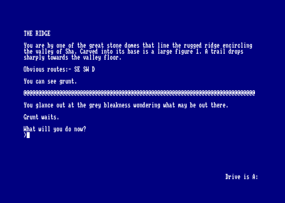 The Domes Of Sha Screenshot 1 (Amstrad CPC464)