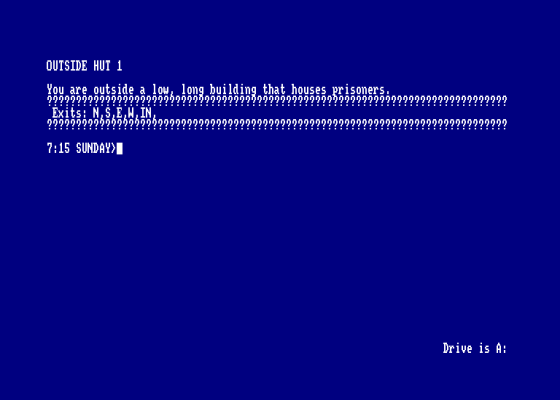 The Escaping Habit Screenshot 1 (Amstrad CPC464)