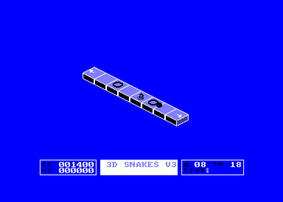 3D Snakes V3 Screenshot 5 (Amstrad CPC464)