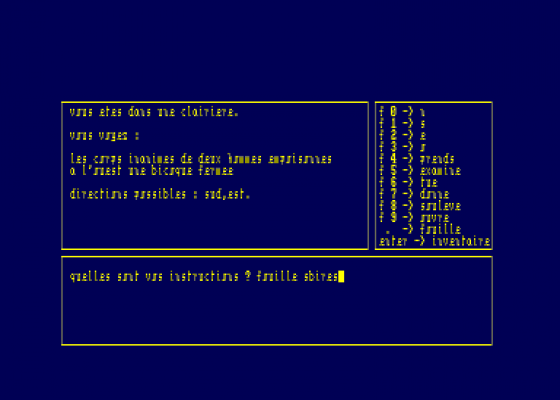 A La Recherche Du Roi Richard Screenshot 5 (Amstrad CPC464)