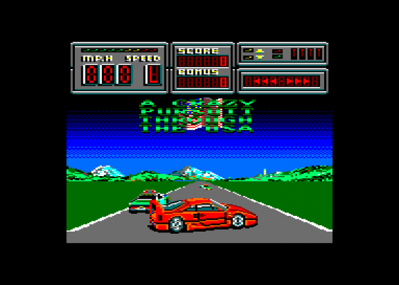 Demo Promotionnelle de Crazy cars II Screenshot 5 (Amstrad CPC464)