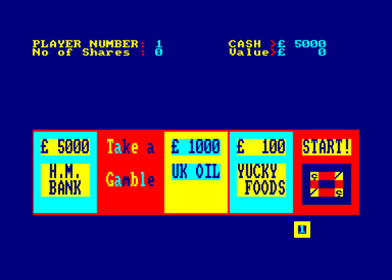 Stock Exchange Screenshot 1 (Amstrad CPC464)