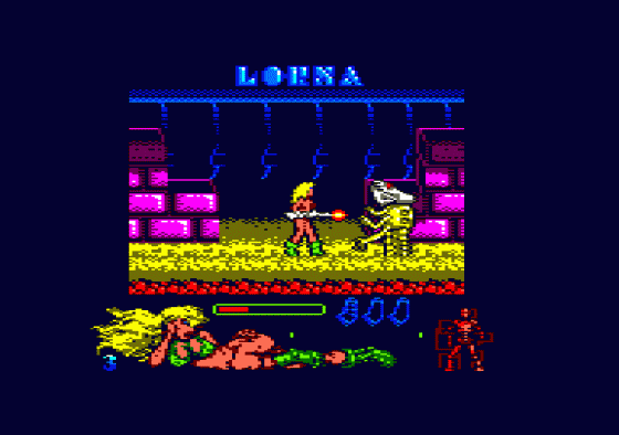 Lorna Screenshot 5 (Amstrad CPC464)