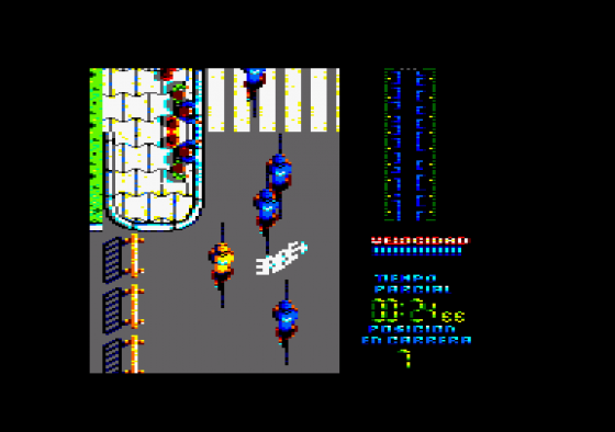 Perico Delgado Maillot Amarillo Screenshot 5 (Amstrad CPC464)