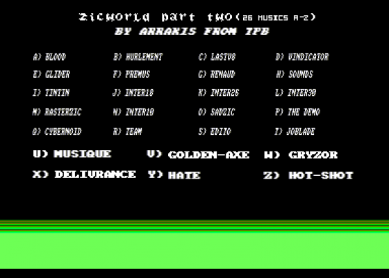 Ultima Fanz 2 Screenshot 5 (Amstrad CPC464)