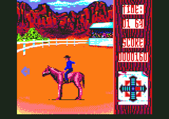 Buffalo Bill's Rodeo Games Screenshot 5 (Amstrad CPC464)