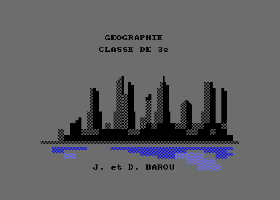 Geographie En Classe De 3eme Screenshot 5 (Amstrad CPC464)