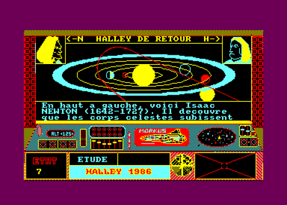 Halley Screenshot 5 (Amstrad CPC464)