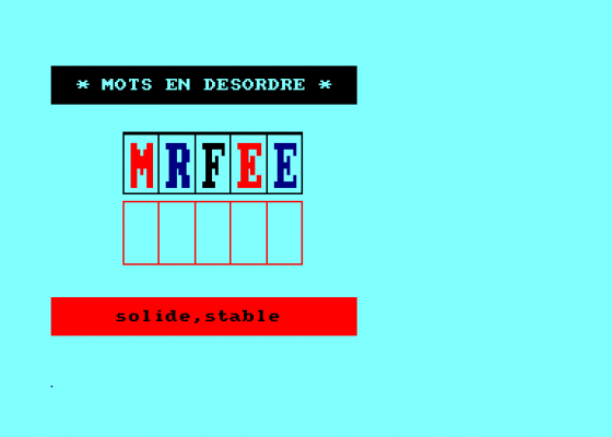 Mots En desordre